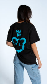 Project Rezillion K/O Teddy Tee (Black & Blue)