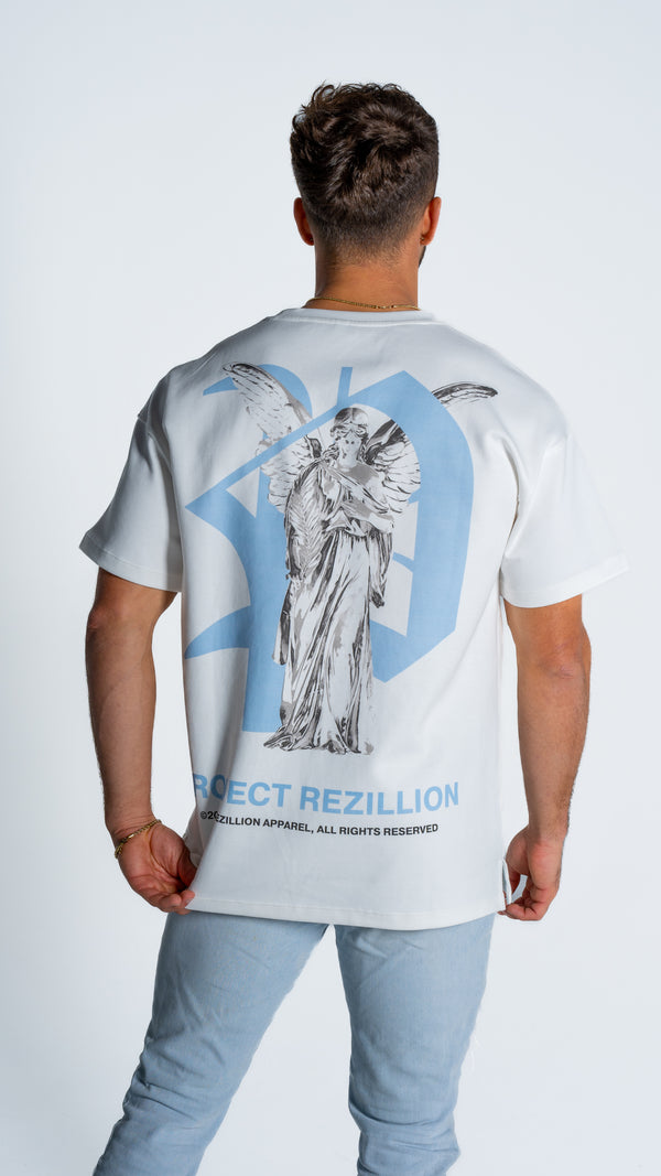 Project Rezillion Angel Tee (White & Silver)