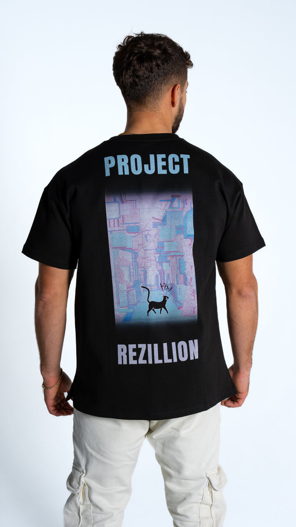 Project Rezillion Cyber Punk Tee (Black & Blue)