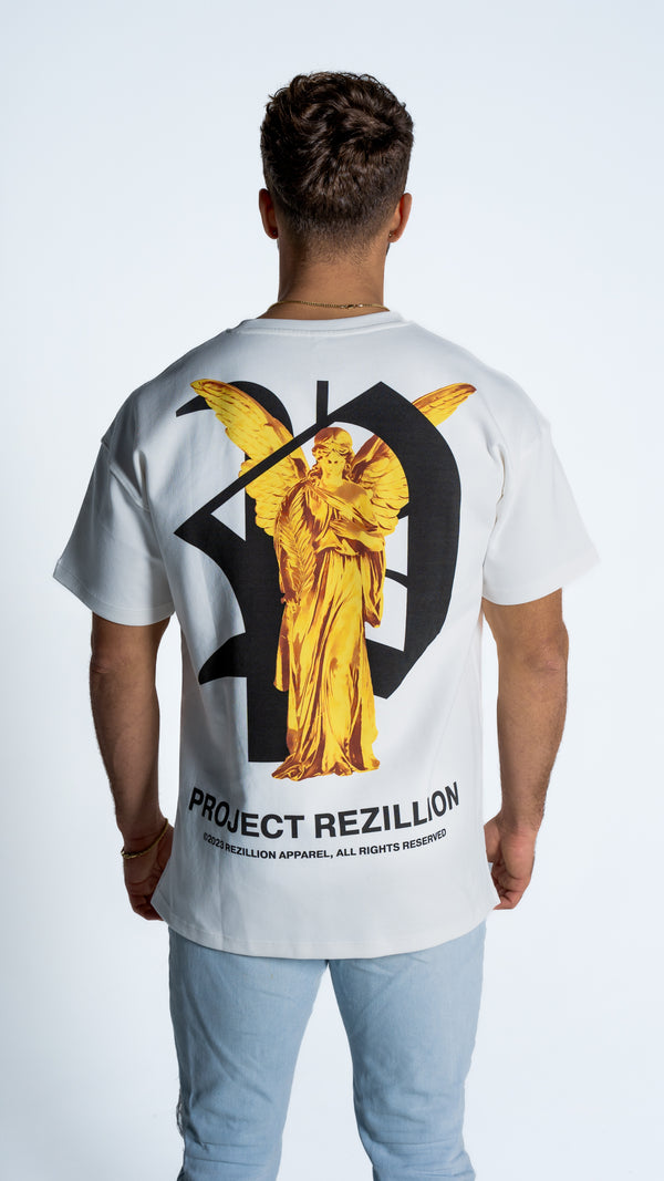Project Rezillion Angel Tee (White & Gold)