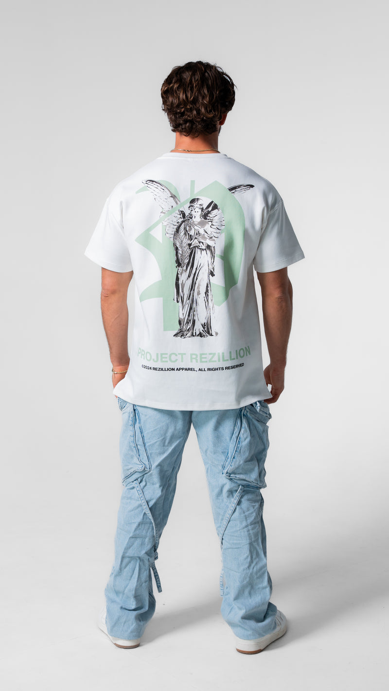 Project Rezillion Angel Tee (White & Green)